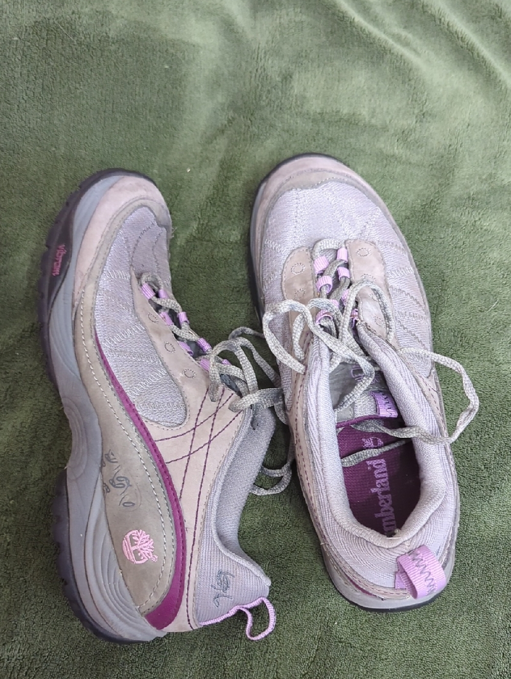 Timberland Women's Gray And Light Purple Athletic Shoes